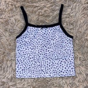 Purple Brandy Melville cheetah-print tank